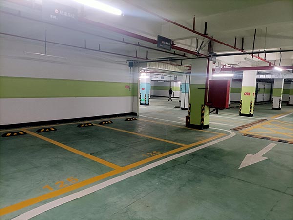 茶山镇小区划线